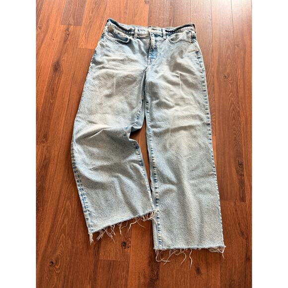 J.Crew Slim Wide leg raw hem jeans size 29 - Picture 1 of 5